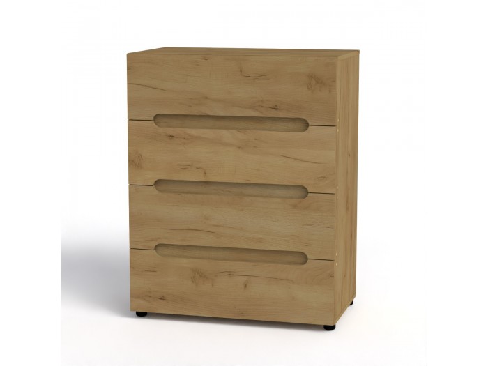 Скрин Компанит МС Комод-7 (дъб крафт златен)